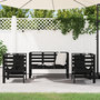 Voir la diapositive 3 : VIDAXL Salon de jardin 3 pcs noir bois massif de pin