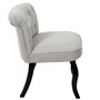 Voir la diapositive 2 : Paris Prix Fauteuil en Tissu Design  Eleonor  68cm Gris & Noir