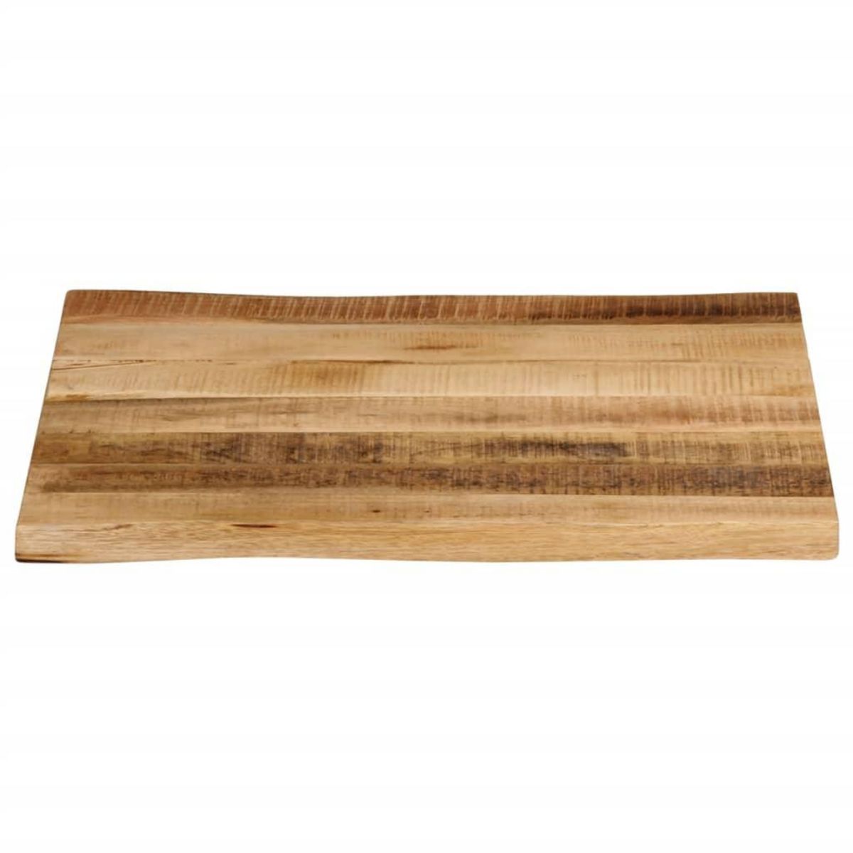 VIDAXL Dessus de table bord vivant 60x60x2,5 cm bois de manguier brut