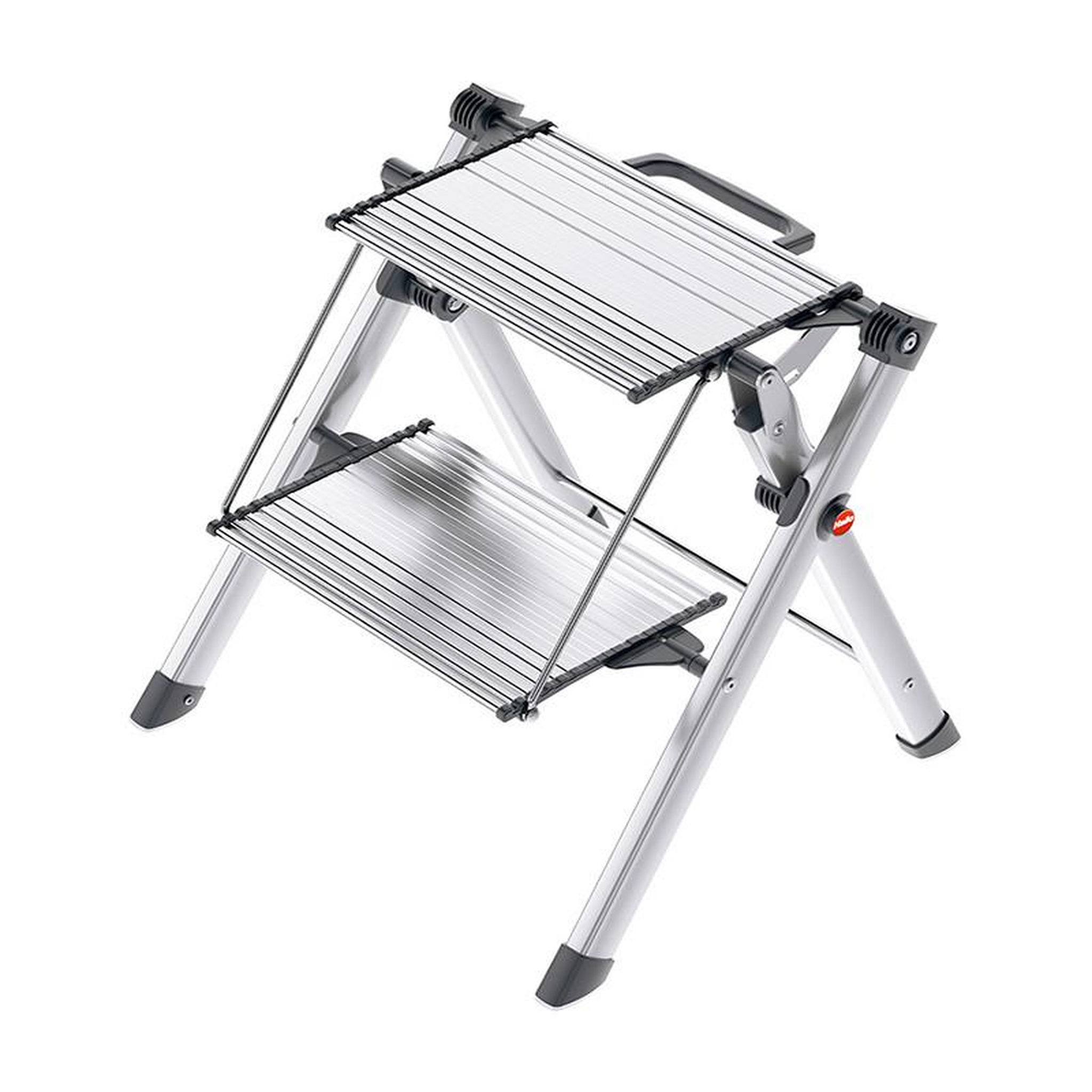 HAILO Marche pied 2 marches pliable antidérapant en aluminium hailo mini comfort