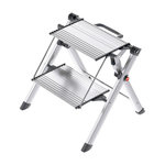 HAILO Marche pied 2 marches pliable antidérapant en aluminium Hailo Mini Comfort