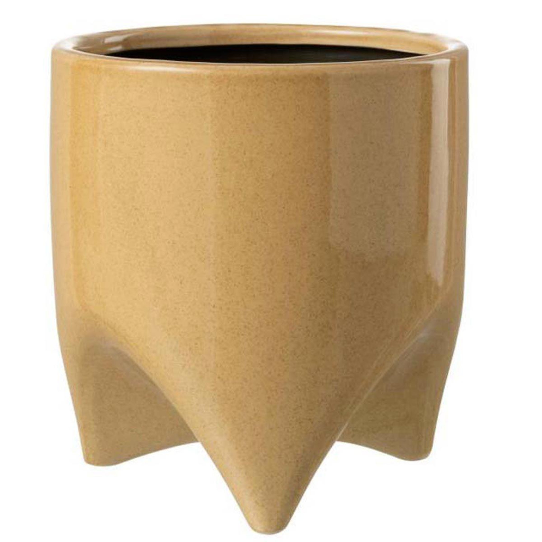 J-LINE Cache-Pot en Céramique  Helia  20cm Beige