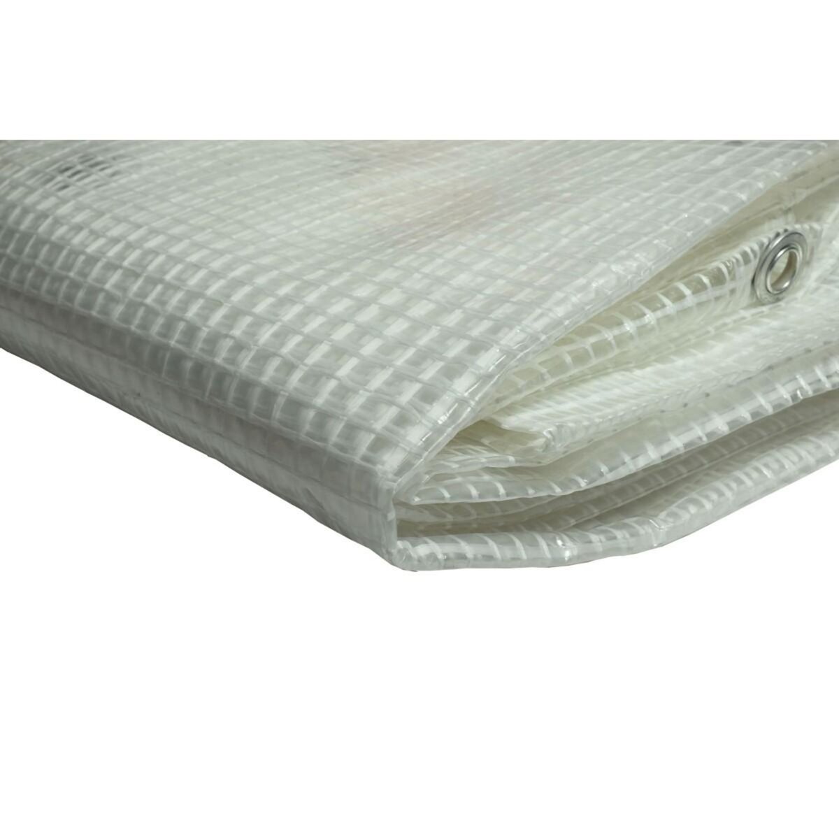 Tecplast Bâche de jardin 4 x 3 m Armée transparente en polyéthylène 170g/m2