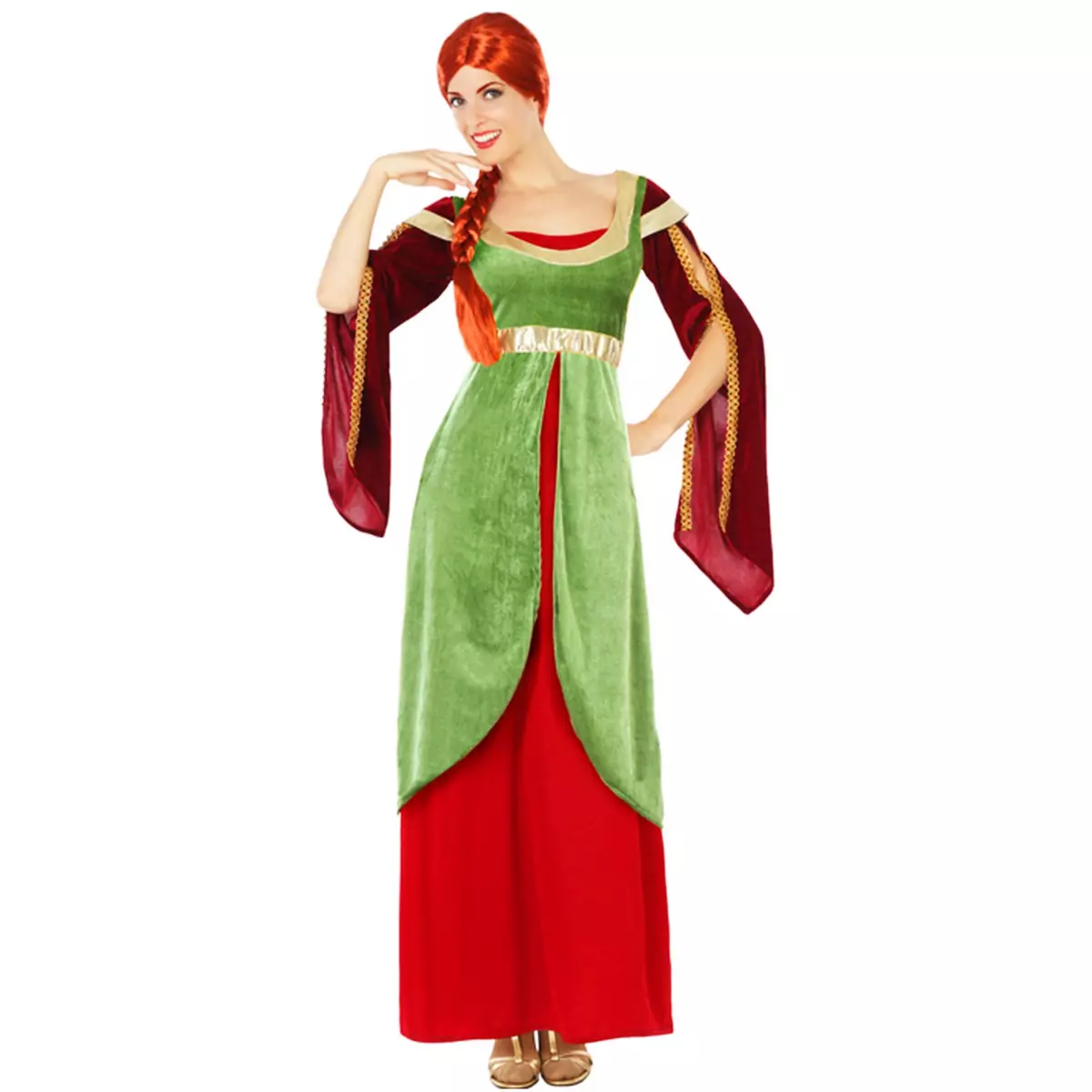 ATOSA Costume Médiévale - Femme - XS/S