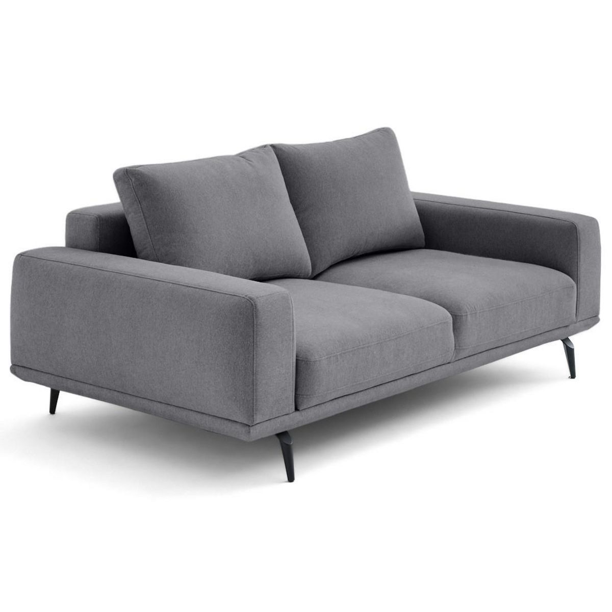 LISA DESIGN Vicence - canapé droit 2 places en tissu