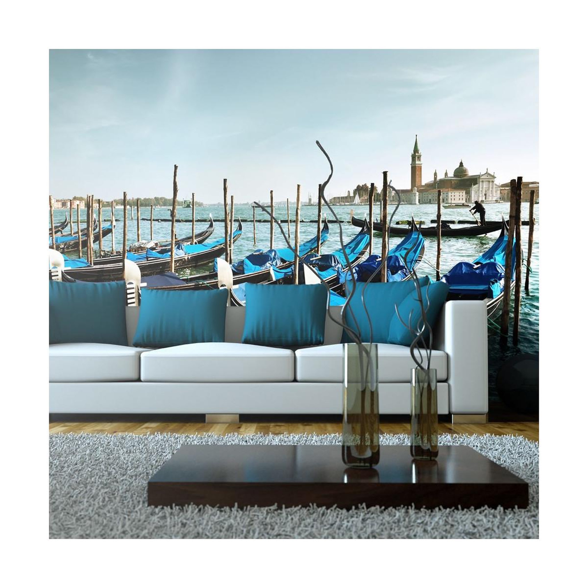 Paris Prix Papier peint xxl  gondoles du grand canal, venise  270x550cm