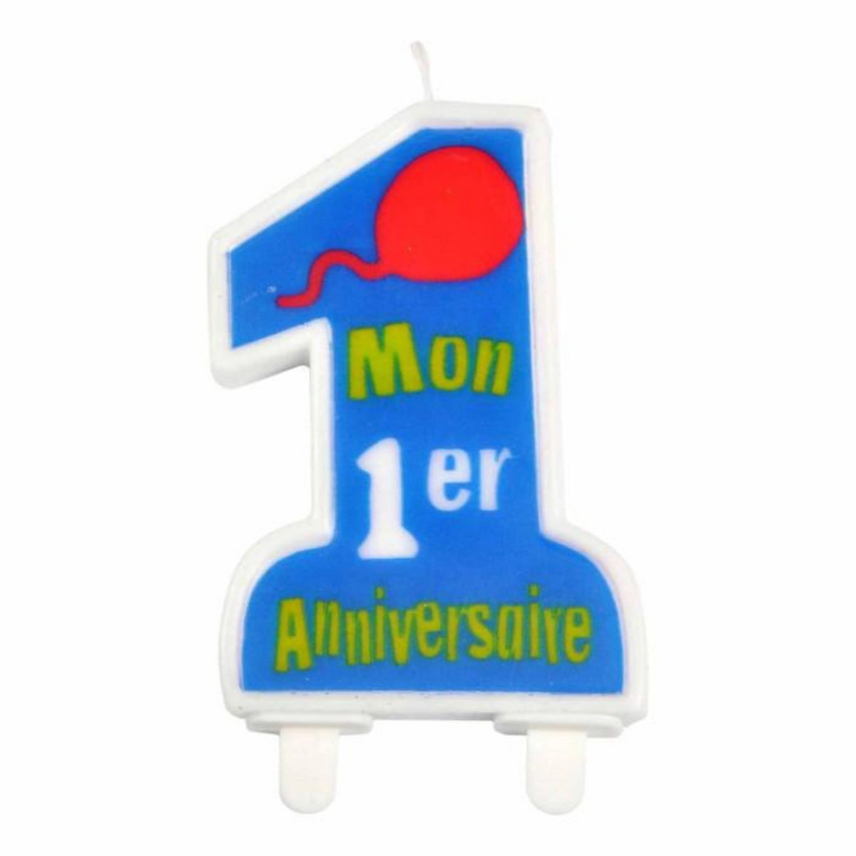 Paris Prix Bougie  Mon Premier Anniversaire  9cm Bleu