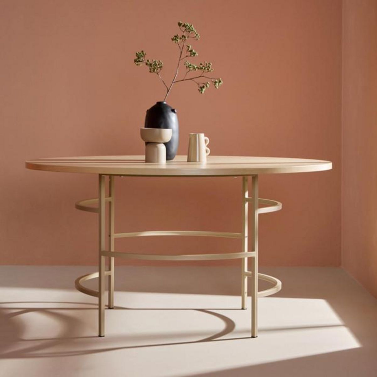 Paris Prix Table à Manger Ronde  Copenhagen  140cm Beige