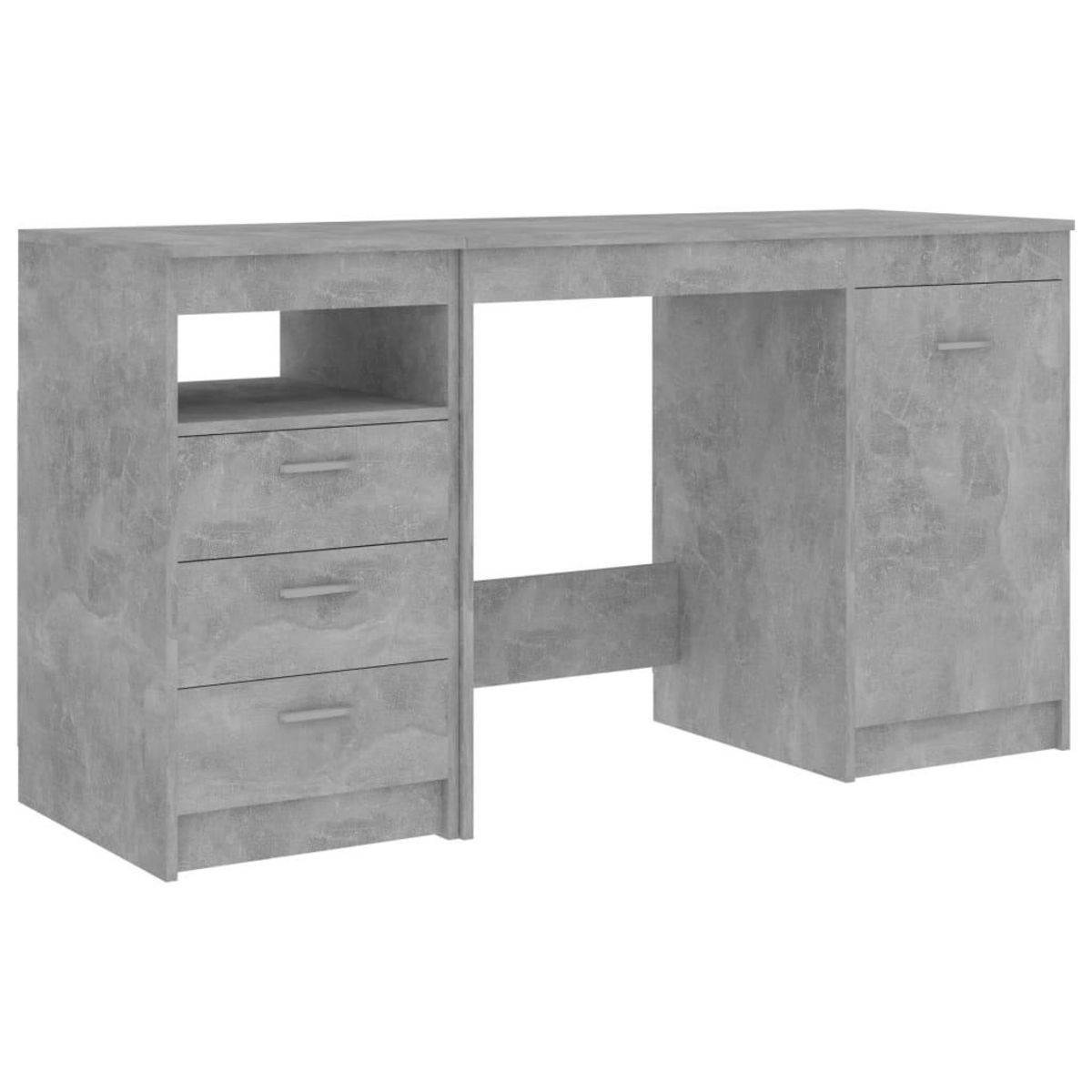 VIDAXL Bureau Gris beton 140x50x76 cm Bois d'ingenierie
