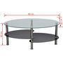 Voir la diapositive 4 : VIDAXL Table basse avec design exclusif Noir