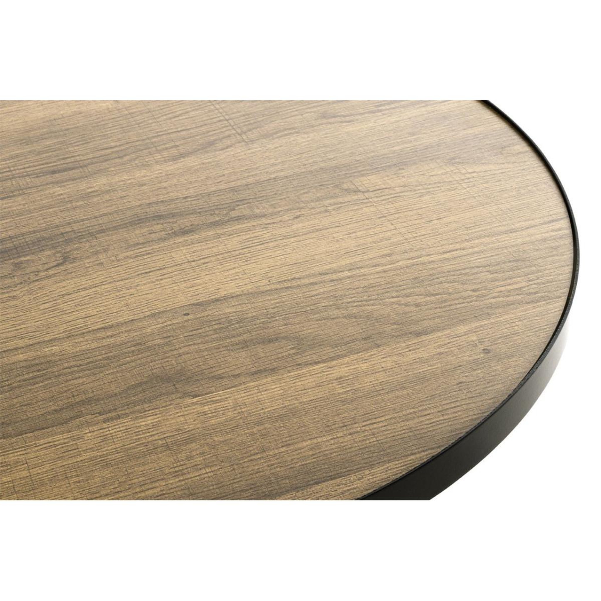 Voir la diapositive 2 : Paris Prix Table d'appoint design  doliba  52cm noir & chêne