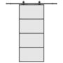 Voir la diapositive 2 : VIDAXL Porte coulissante kit de quincaillerie noir 90x205 cm verre ESG