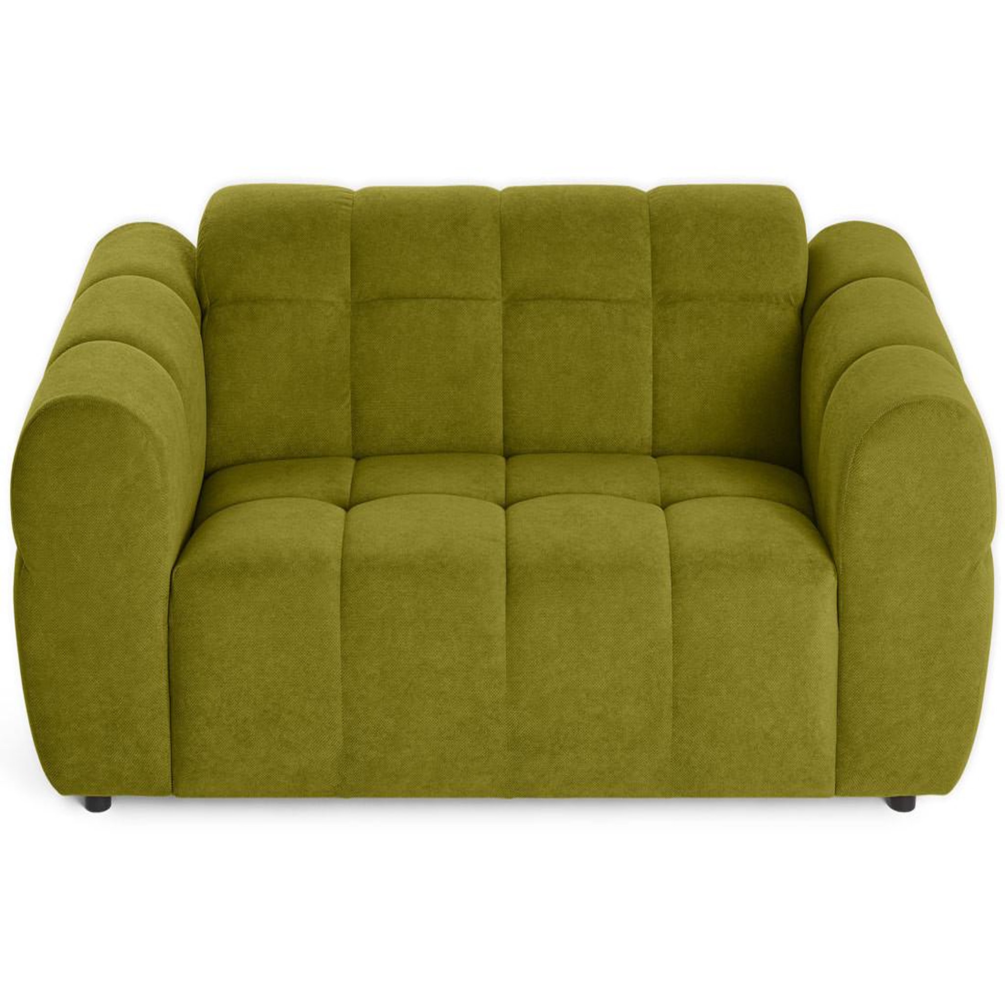 Voir la diapositive 3 : BEST MOBILIER Ray - canapé droit 2 places en tissu texturé