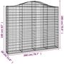 Voir la diapositive 6 : VIDAXL Paniers a gabions arques 2 pcs 200x30x160/180 cm Fer galvanise