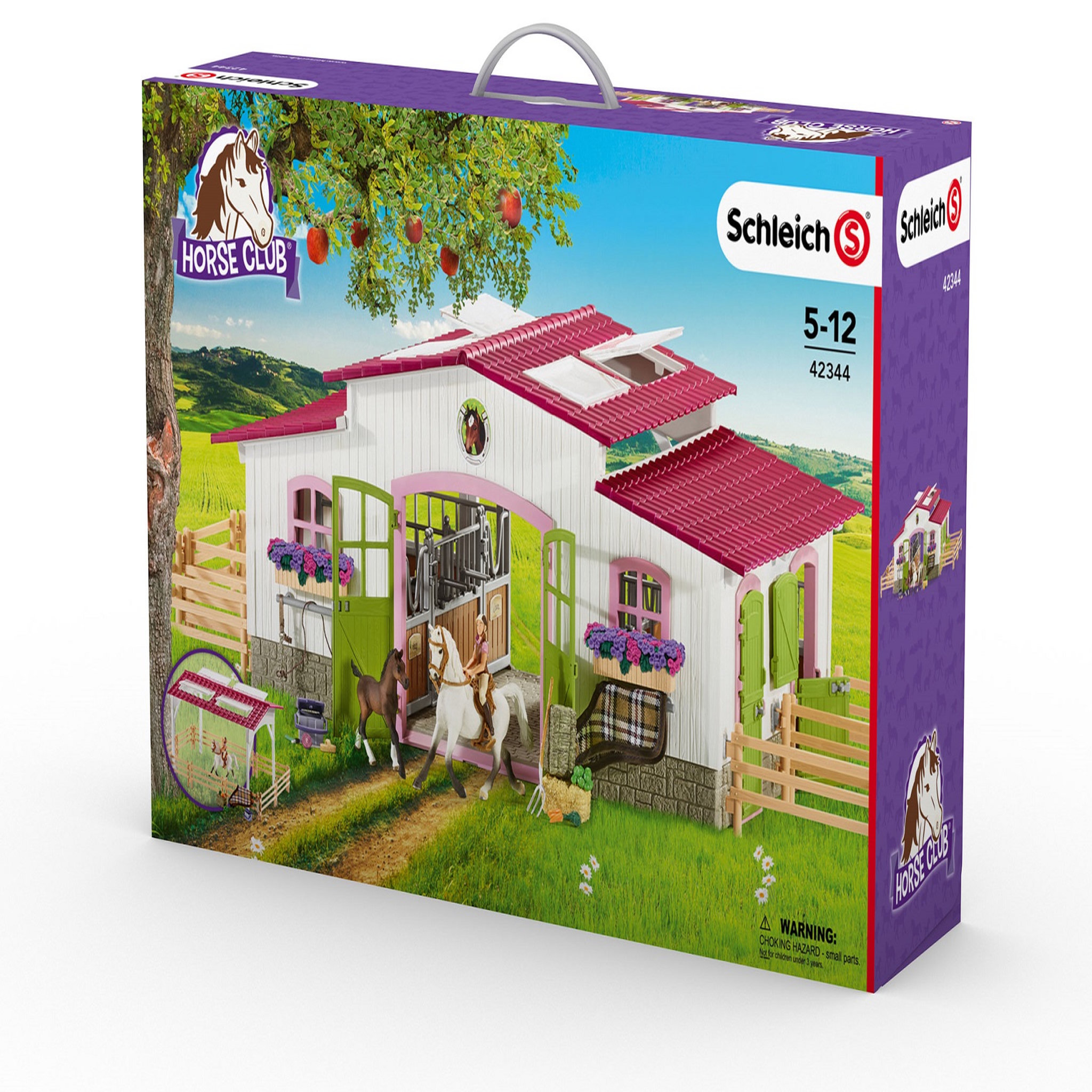 Voir la diapositive 5 : Schleich Centre équestre avec cavalière, chevaux et accessoires de l'univers Horse club - 42344