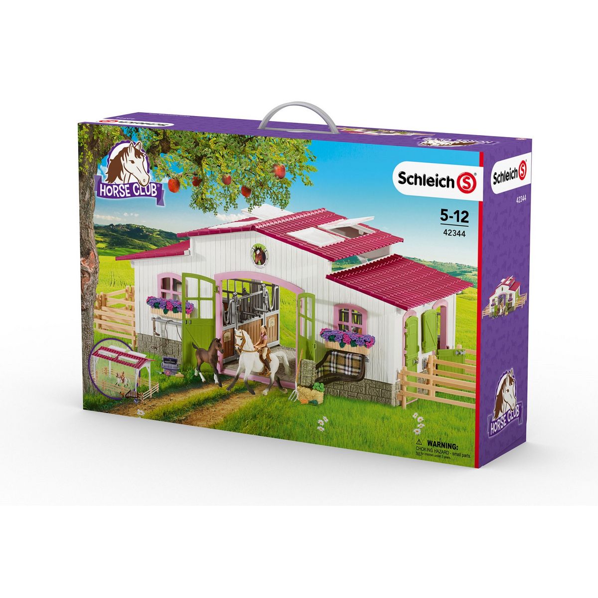 Schleich Centre équestre avec cavalière, chevaux et accessoires de l'univers Horse club - 42344