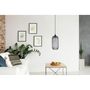 Voir la diapositive 2 : Paris Prix Lampe Suspension en Verre  Irina  34cm Gris