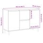 Voir la diapositive 6 : VIDAXL Buffet vieux bois 102x35x70 cm bois d'ingenierie