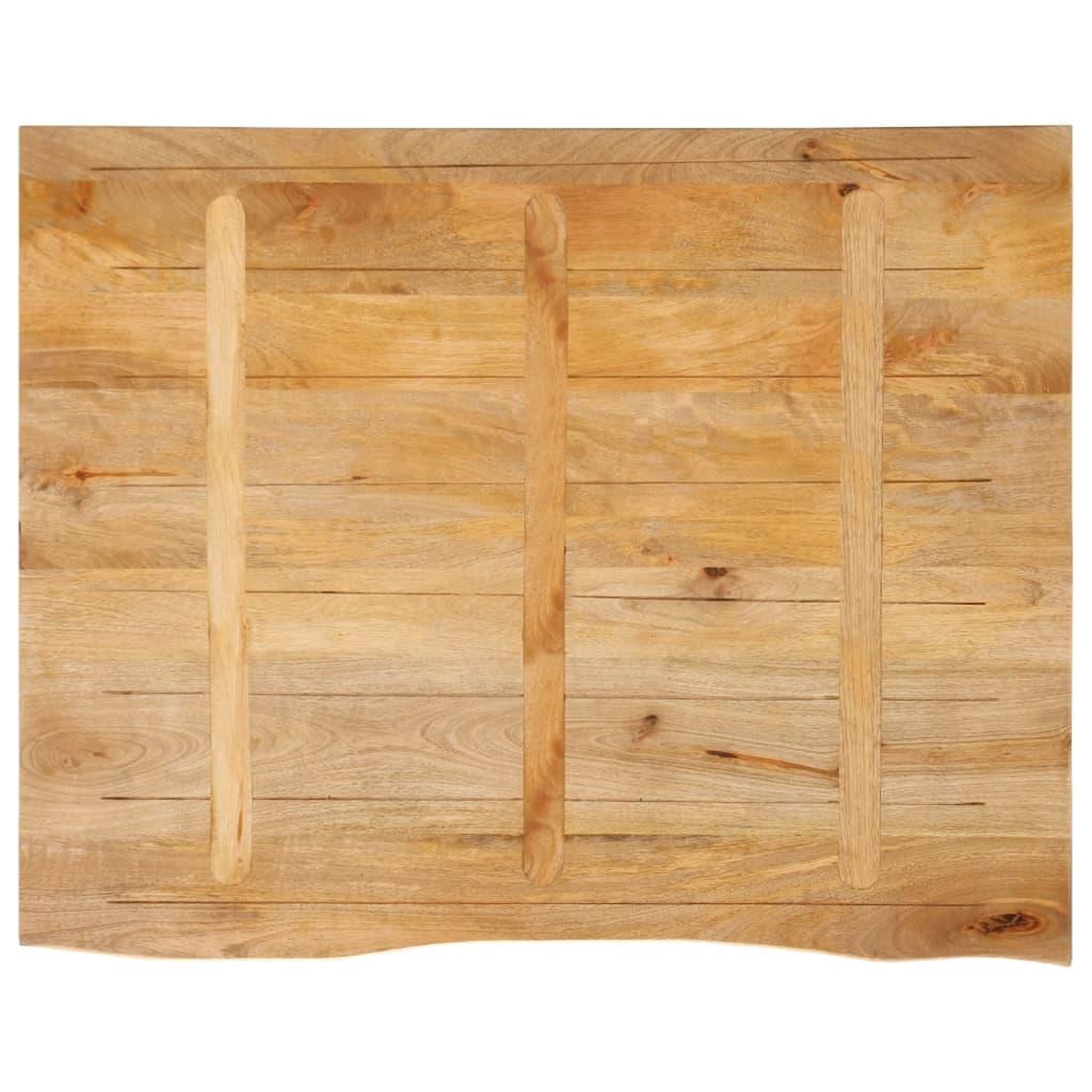 Voir la diapositive 5 : VIDAXL Dessus de table a bord vivant 100x80x2,5cm bois massif manguier
