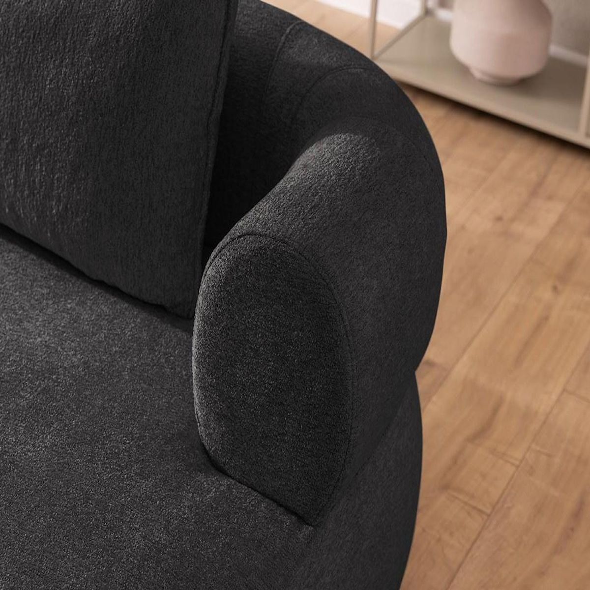 LISA DESIGN Angela - canapé d'angle droit 4 places en velours texturé