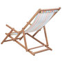 Voir la diapositive 3 : VIDAXL Chaise pliable de plage Tissu et cadre en bois Multicolore