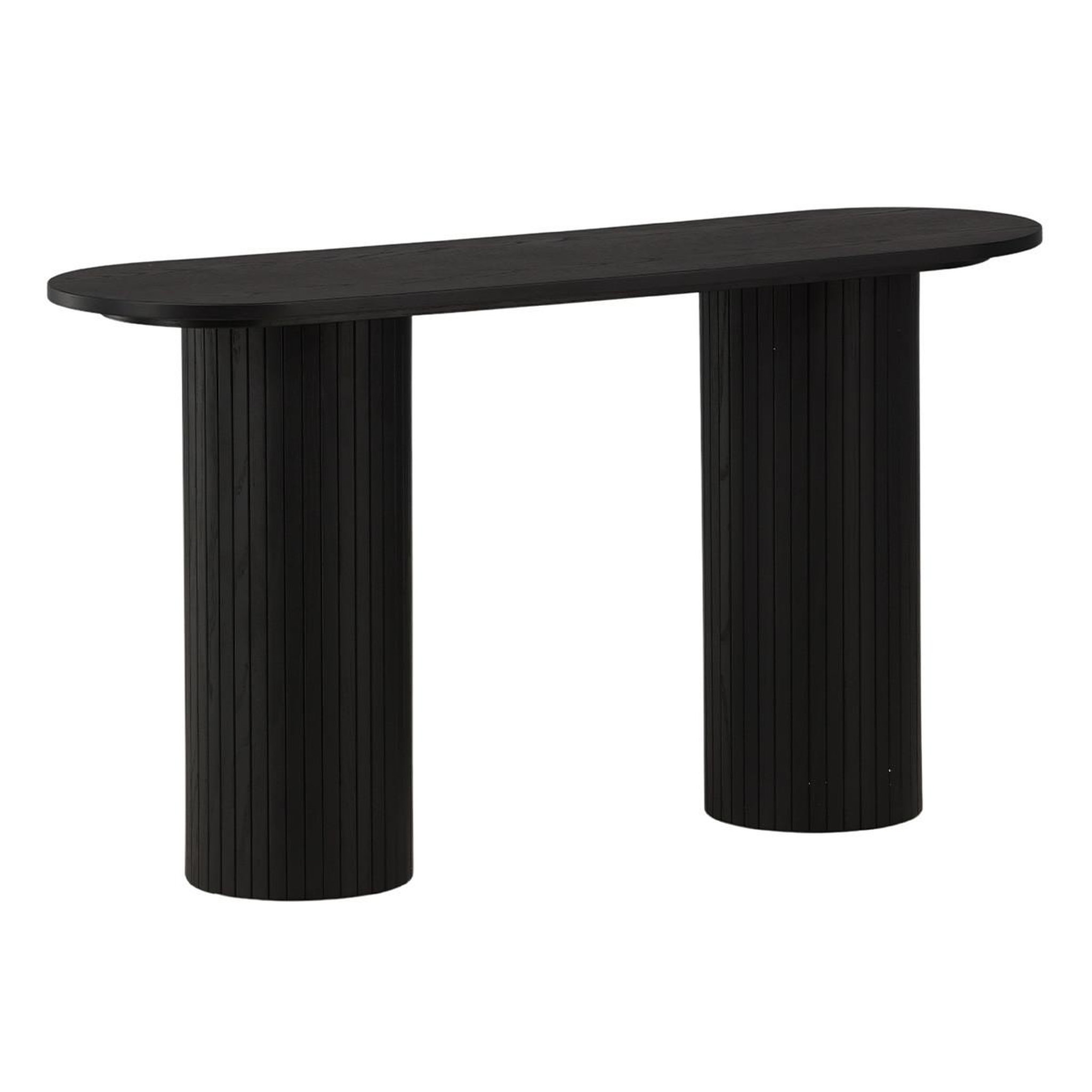 Paris Prix Console design nervuré  bianca  130cm noir