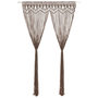 Voir la diapositive 1 : VIDAXL Rideau en macrame Taupe 140x240 cm Coton