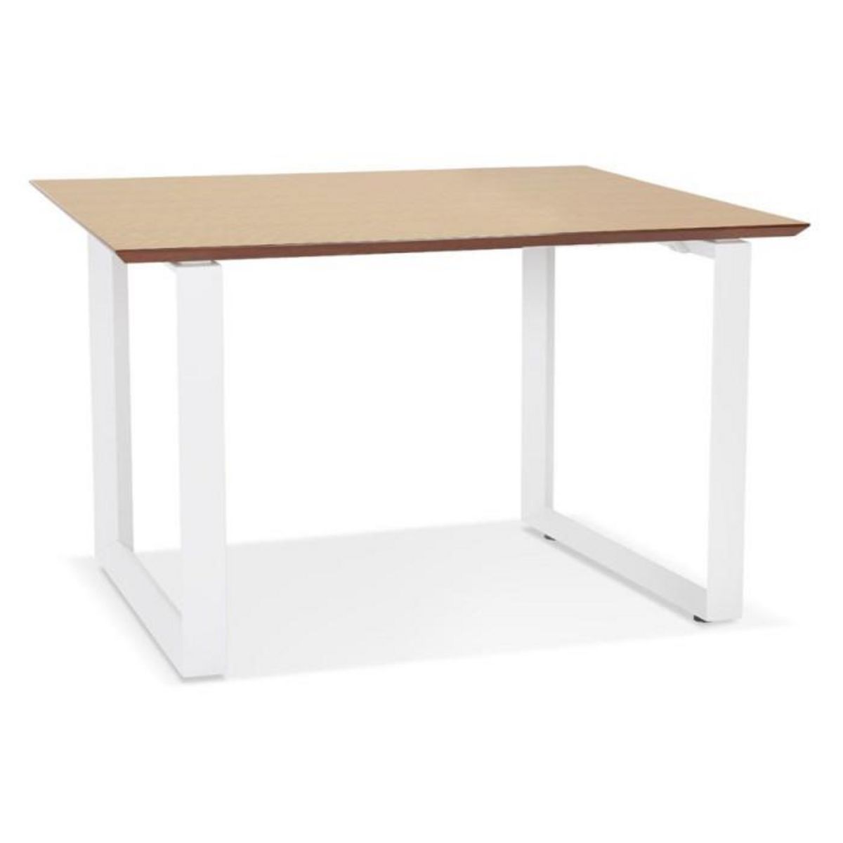 Paris Prix Bureau Design  Ribaila  130cm Naturel & Blanc