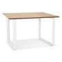 Voir la diapositive 1 : Paris Prix Bureau Design  Ribaila  130cm Naturel & Blanc