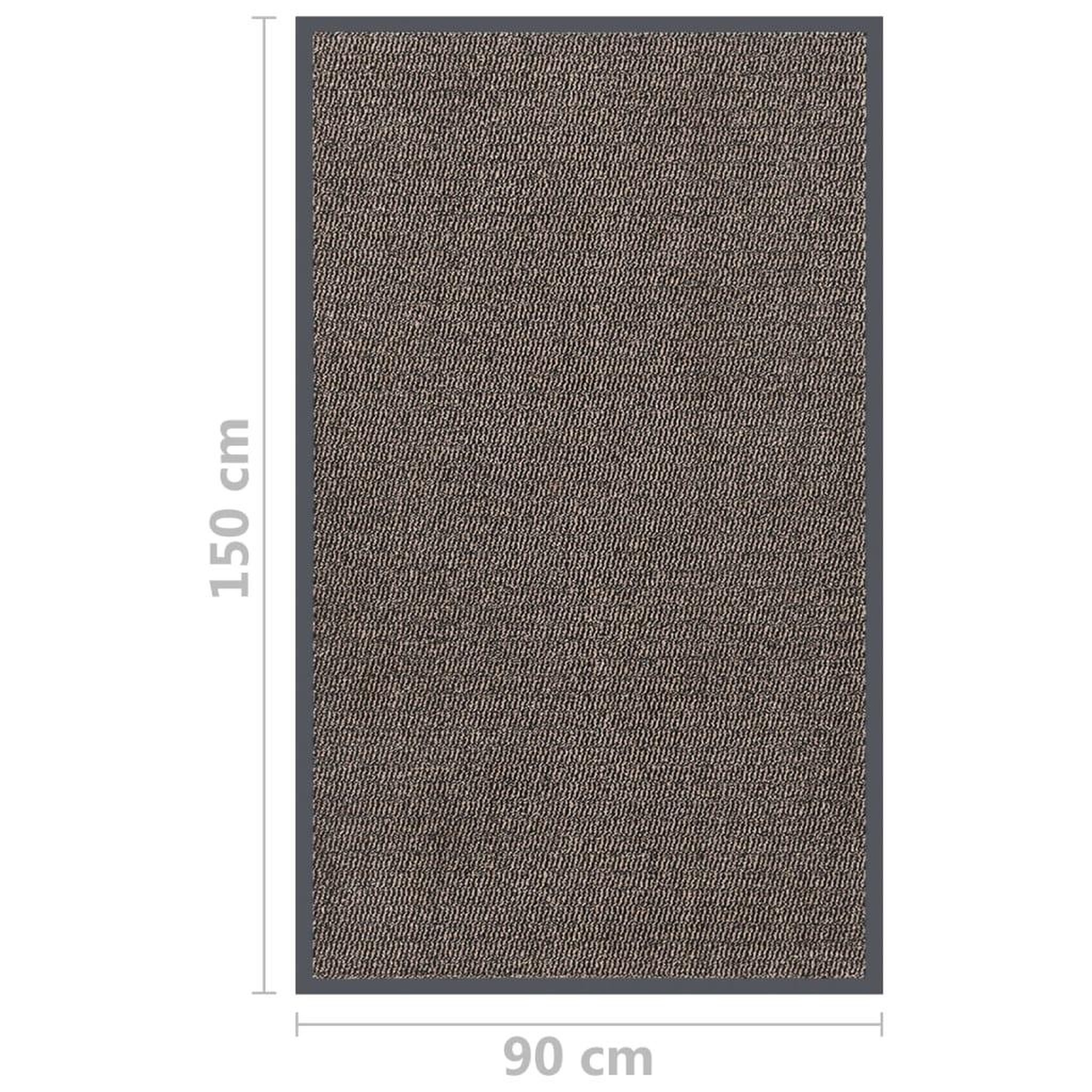 Voir la diapositive 6 : VIDAXL Paillasson touffete 90x150 cm Marron fonce