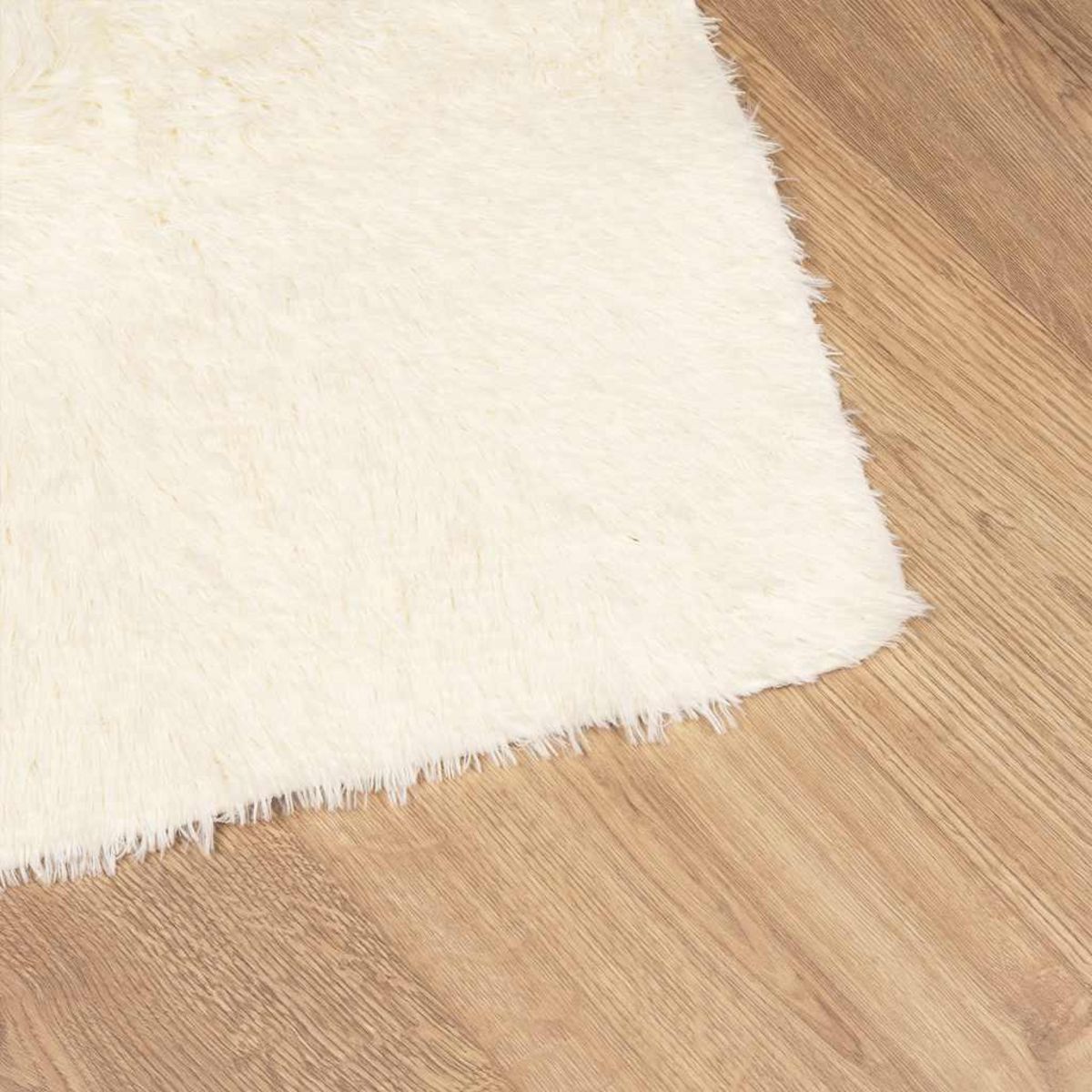 VIDAXL Tapis Shaggy a poils longs NAVARRA creme 160x230 cm polyester