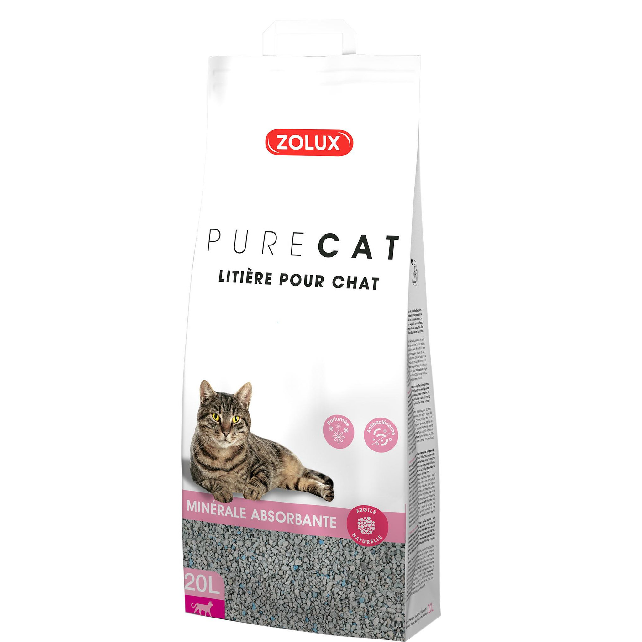 Zolux Litière purecat absorbante parfumée 20l - zolux