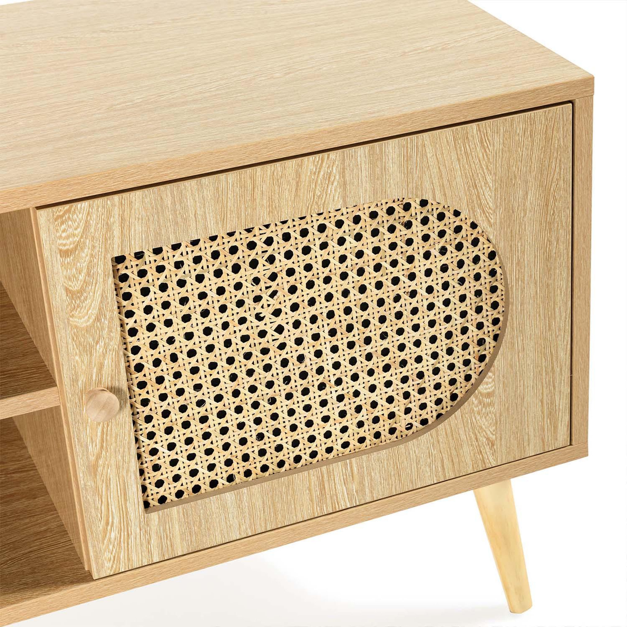 Voir la diapositive 5 : VS VENTA-STOCK Meuble Tv Luna 2 portes couleur Chêne