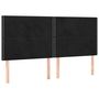 Voir la diapositive 2 : VIDAXL Tetes de lit 4 pcs Noir 100x5x78/88 cm Velours