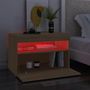 Voir la diapositive 5 : VIDAXL Meuble TV avec lumieres LED chene sonoma 60x35x40 cm