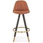 Voir la diapositive 2 : Paris Prix Tabouret de Bar  Krill  87cm Marron & Noir