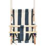 Voir la diapositive 3 : VIDAXL Balançoire pour bébé avec ceinture de sécurité Coton Bois Bleu