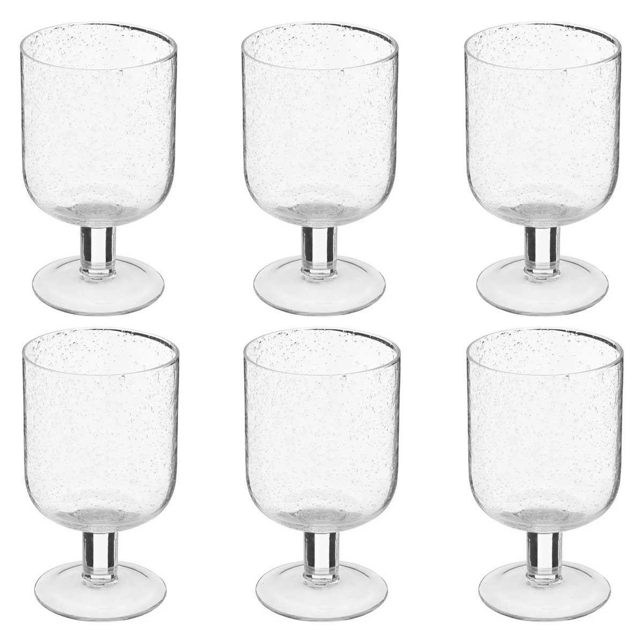 SECRET DE GOURMET Lot de 6 verres à vin  naia  35cl transparent