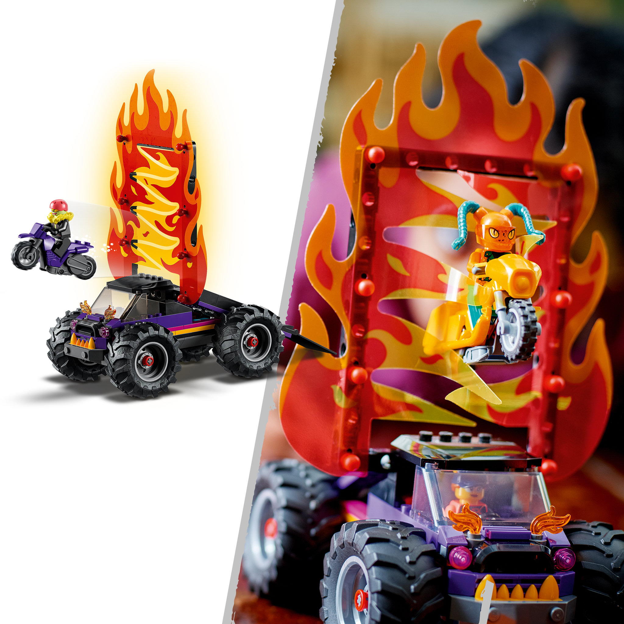 Voir la diapositive 6 : LEGO City 60339 L&rsquo;Arène de Cascade avec Double Looping, Jouet de Monster Truck