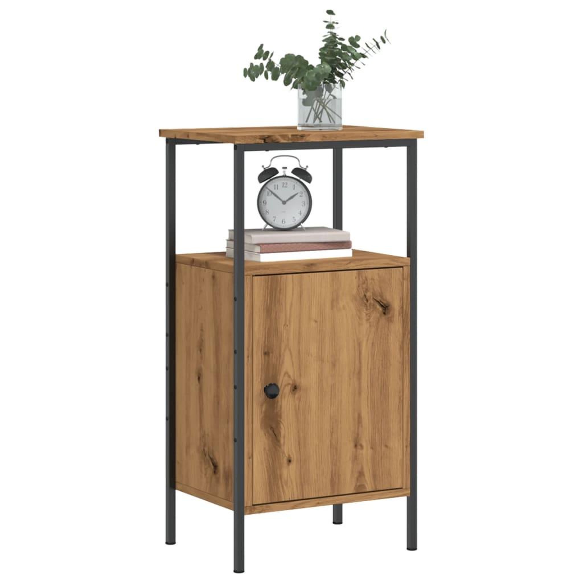 VIDAXL Table de chevet chene artisanal 41x31x80 cm bois d'ingenierie