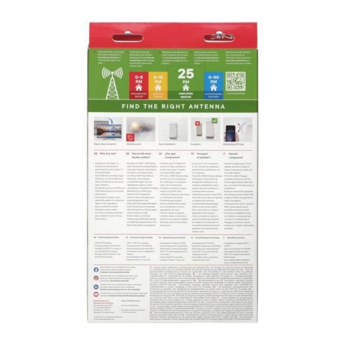 One For All Antenne extérieure SV9450