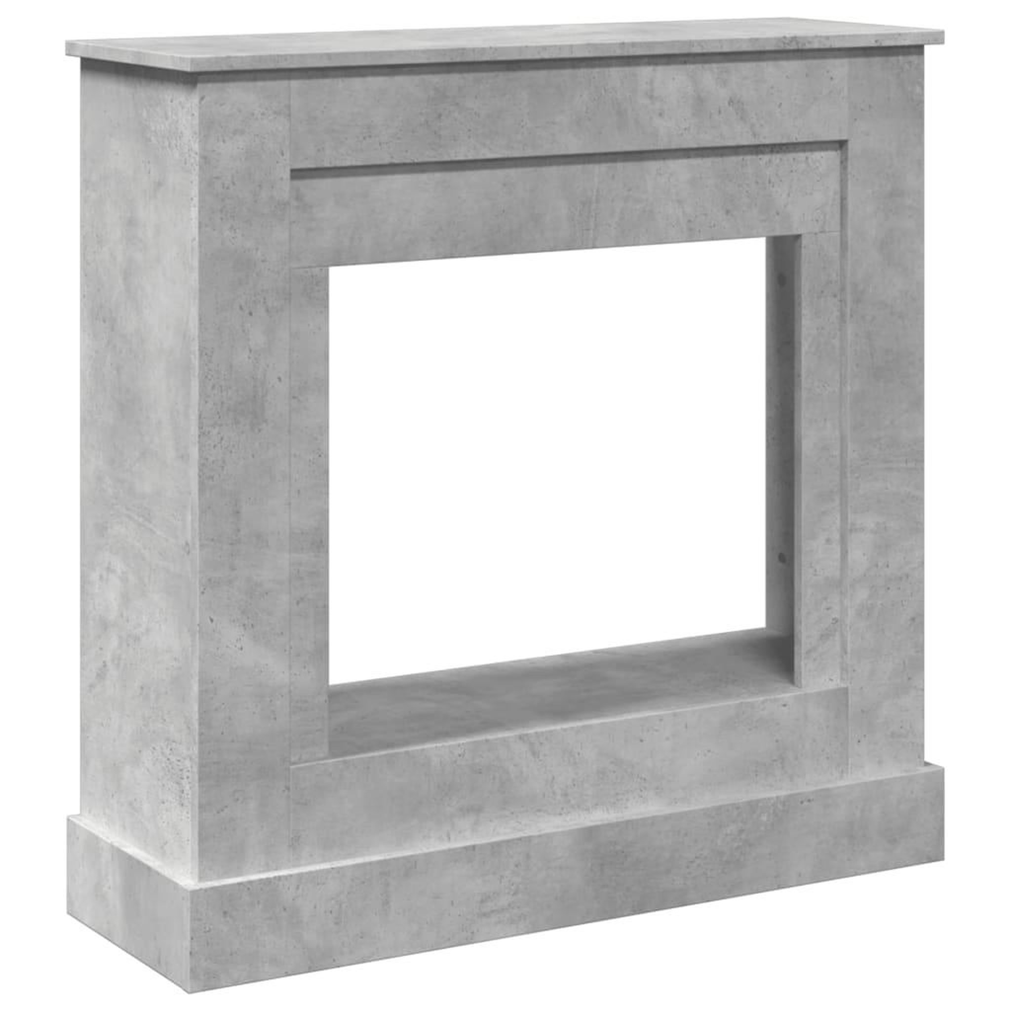 Voir la diapositive 2 : VIDAXL Cadre de cheminee gris beton 90x30x90 cm bois d'ingenierie