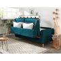 Voir la diapositive 4 : LISA DESIGN Timo - canapé 3 places convertible express couchage quotidien 140 cm matelas 12 cm en tissu