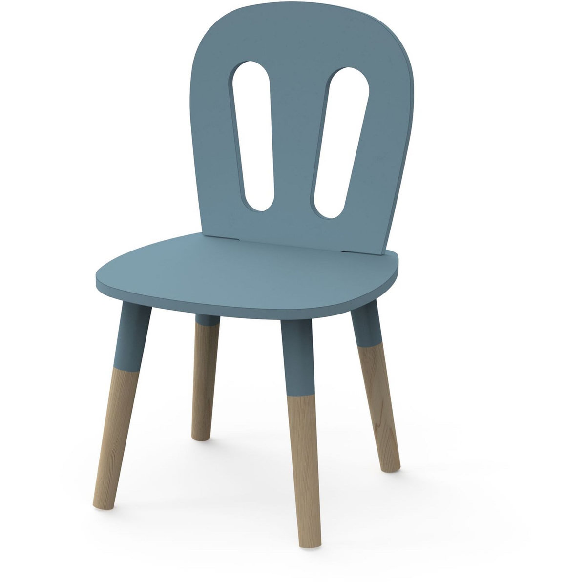 Set enfant 1 table 2 chaises bleu LINIA