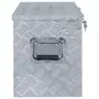 VIDAXL Boîte en aluminium 90,5 x 35 x 40 cm Argente