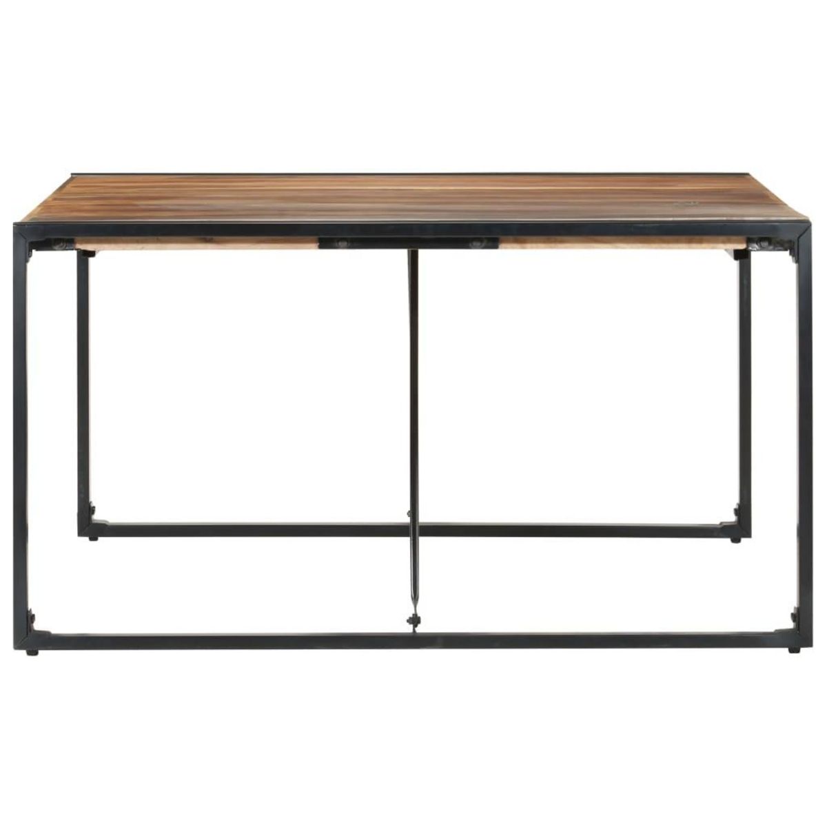 VIDAXL Table a manger 140x140x75 cm bois massif