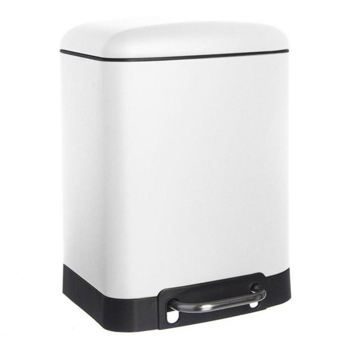 FIVE Poubelle à Pédale en Métal  Ariane  6L Blanc