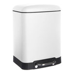 FIVE Poubelle à Pédale en Métal  Ariane  6L Blanc