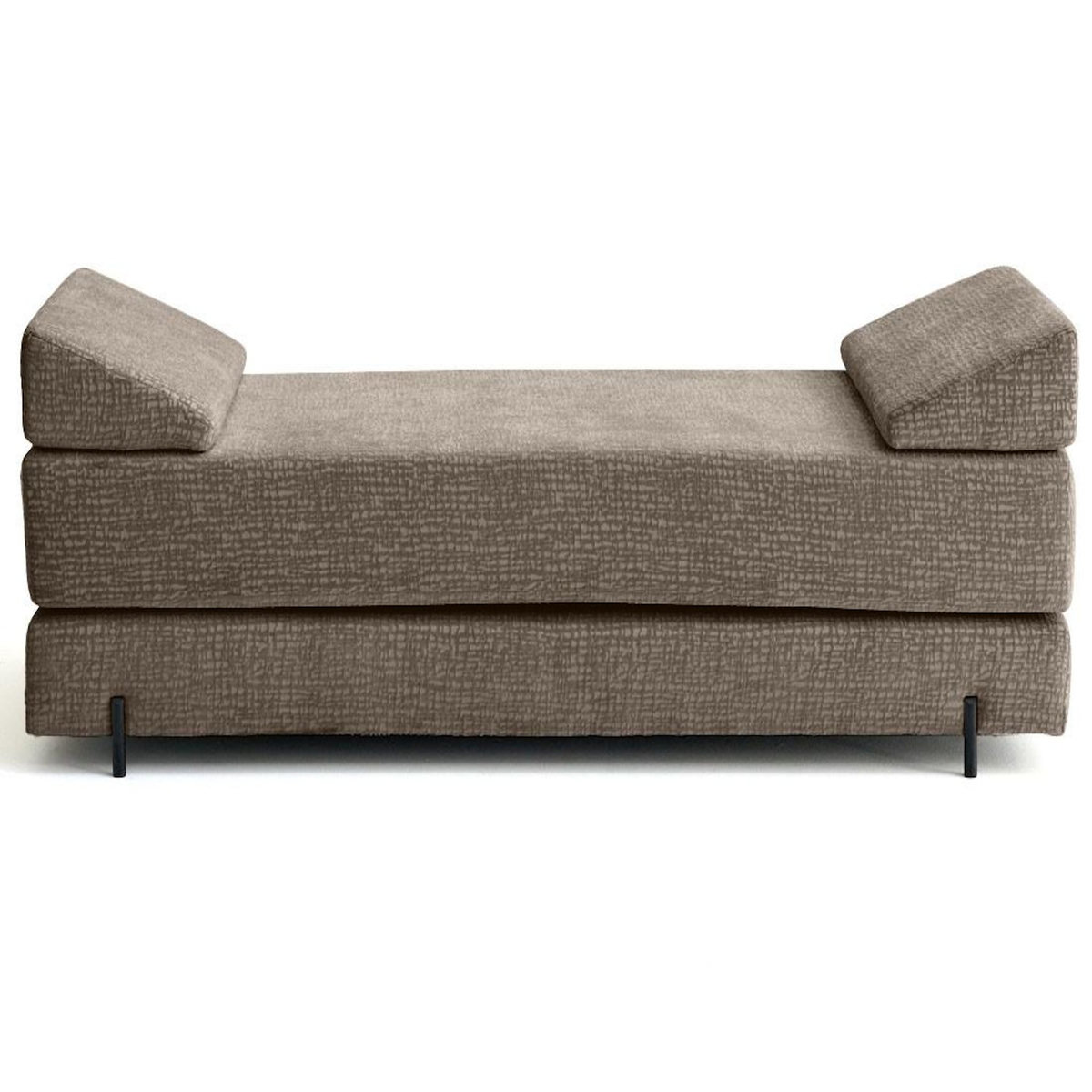 BEST MOBILIER Brescia - banquette 3 places convertible en tissu velours relief