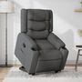 Voir la diapositive 1 : VIDAXL Fauteuil inclinable Gris fonce Tissu